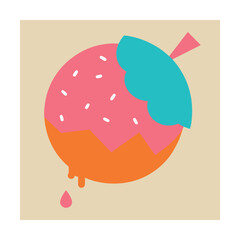 Candy Drop with Sprinkles and Bite Taken Out