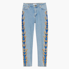 Pantalon jean avec décorations