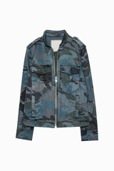 Blouson motif camouflage