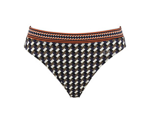 Culotte lingerie féminine à motifs rectangulaire vue de face