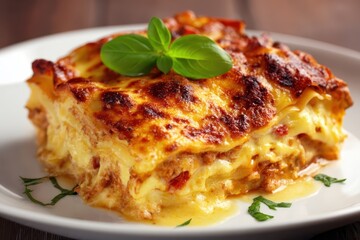 Lasagne Bolognese Ofengericht Pasta Auflauf Italienisches Essen Schichtgericht K&auml;se &uuml;berbacken Hackfleisch Nudelgericht Hausmannskost Familienessen Klassisch Rezept Italienisch Original Hei&szlig;