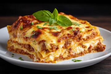 Lasagne Bolognese Ofengericht Pasta Auflauf Italienisches Essen Schichtgericht K&auml;se &uuml;berbacken Hackfleisch Nudelgericht Hausmannskost Familienessen Klassisch Rezept Italienisch Original Hei&szlig;