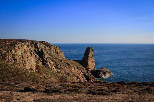 Le Pinacle cliff view, Bailwick of Jersey, Channel Islands
