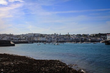 Harbour of Saint Peter Port view, Bailwick of Guernsey, Channel Islands