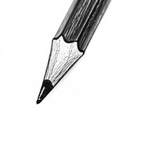Gray pencil drawing on white paper (background). Monochrome