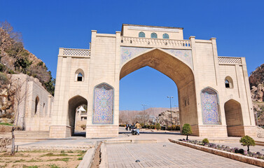 A view from the Quran Gate in Shiraz, Iran