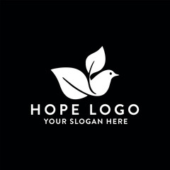 Obraz premium hope logo design vector