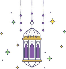Hanging Ramadan Lanterns – Festive Islamic Decoration
