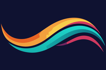 abstract colorful wave background