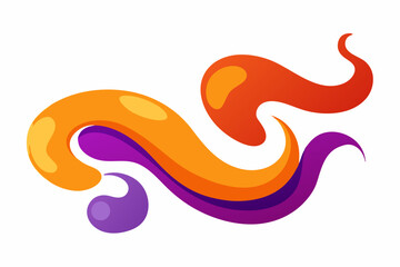 vector illustration of a set of colorful splashes