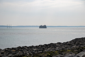 A sea fort in the Solent, United Kingdom