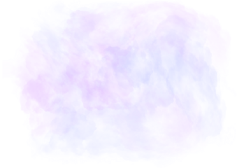 Abstract purple transparent blur watercolor spot. Soft fluffy cloud, fog, smoke, realistic air sky background