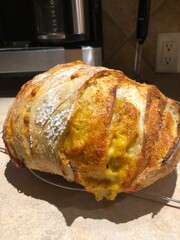 freshly baked bread