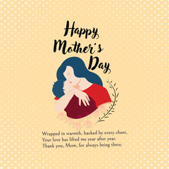 Happy Mother's Day Social Media Creative Visual Banner, poster, Typography, web Design.
