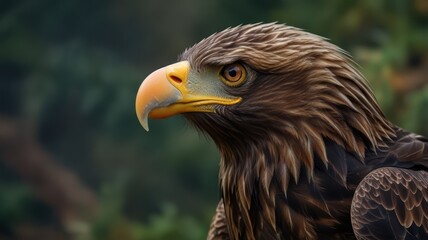Obraz premium Close-up of an eagle's head