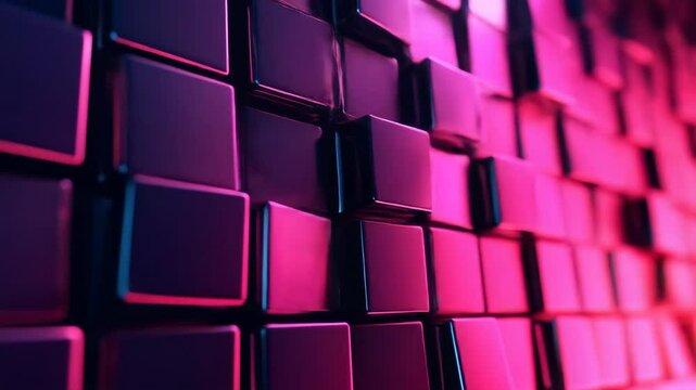 Pink and blue abstract block pattern background texture element