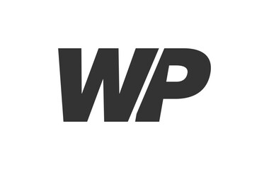 WP Techno Editable Font Logo For Corporate Branding. Bold, Futuristic Design With Unique Typographic Ideas. Minimal Custom Type And Dynamic Letter