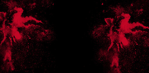 Dual Red Smoke Burst Effect