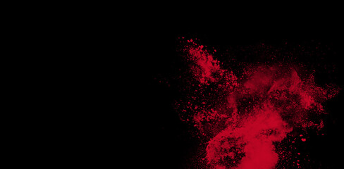 Isolated Red Smoke Puff Texture