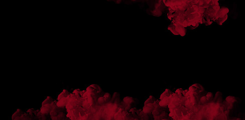 Top Down Red Smoke Cloud Background