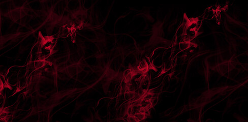 Red Smoke Swirl with Dark Background