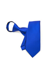 folded necktie isolated on white background 