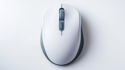 Wireless computer mouse, top view