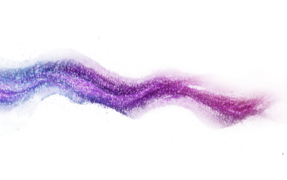 Flowing binary code in abstract form symbolizing futuristic data transmission and networks isolated on transparent background PNG