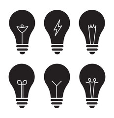 Light bulb icon. Light bulb vector icon. Idea icon. Lamp concept. Light bulb, isolated in modern simple flat design. Vector illustration. EPS 10.