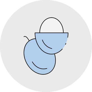 Leechy single icon vector illustration