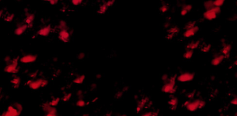 Glowing Red Particle Scatter Overlay