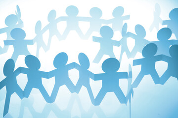 Team holding hands united