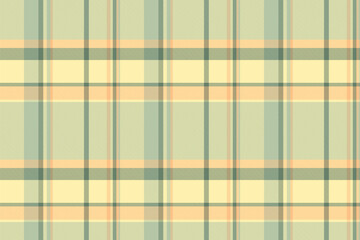 Warm textile seamless fabric, turkish tartan background texture. Mesh plaid pattern check vector in pastel and yellow colors.