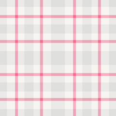 Exotic seamless background texture, paint pattern check tartan. 1960s plaid fabric vector textile in white and light colors.