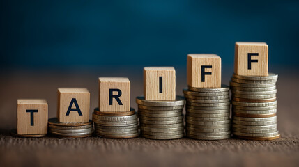 Tariff Impact On Global Trade With Economic Regulations and Financial Policies, Import Duties, Export Strategies and Market Adjustments, Business Cubes