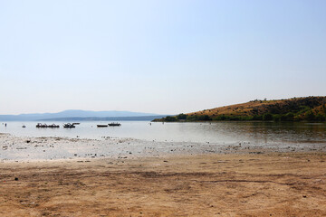 Beautiful Nekic beach in Posedarje, Croatia.