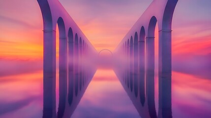 Architectural structural abstract background with modern geometry and minimal design 