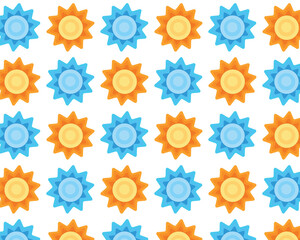 Abstract solar pattern. Vector illustration