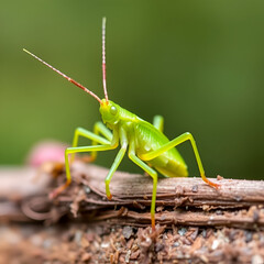 Fototapeta premium Conehead Katydid Nymph