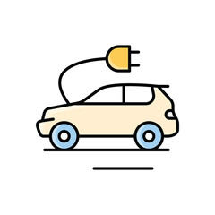 Electric Car Icon vector
