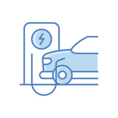 Car Charging  Icon vector