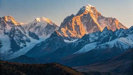 Fototapeta premium sunset in the mountains