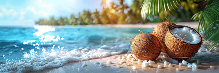 coconut on the beach
