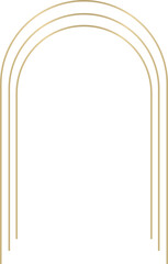 Minimalistic Gold Arch