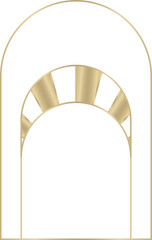 Minimalistic Gold Arch