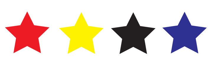 Star vector isolated icon. Stars vector icons. Stars collection. Golden Stars isolated on white background. Vector Star Eps 10