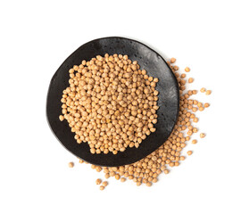 Chickpea, chick pea pile, dry Cicer arietinum fruits, raw Bengal gram legume, garbanzo beans