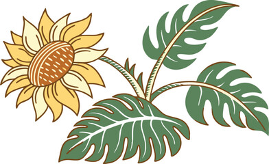 vector set of leaves