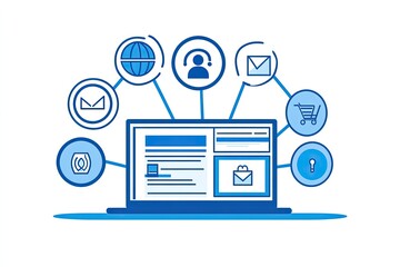 Digital communication and e-commerce platform