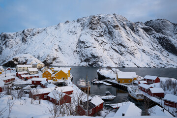 Iles Lofoten, village, Norv&egrave;ge